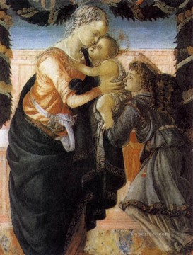  Botticelli Pintura Art%C3%ADstica - La Virgen y el Niño con un ángel 2 Sandro Botticelli